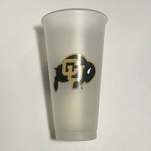 University of Colorado Buffaloes Frosted Plastic Stadium Cup - STARBUCKS